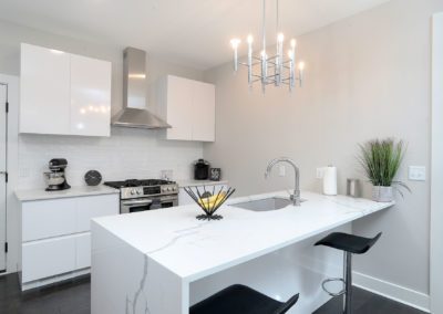 The kitchen area of this newly constructed In-law apartment in Webster.